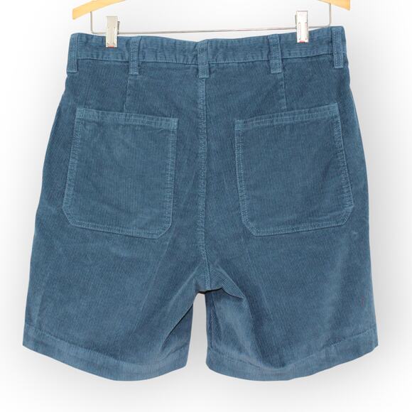 BOAST USA Mens 30 Patch Pocket Corduroy Short Blue NWT 6.5" Inseam - Picture 6 of 6